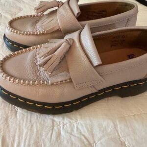 Dr. Martens Beige Tassel Loafers Adrian 38